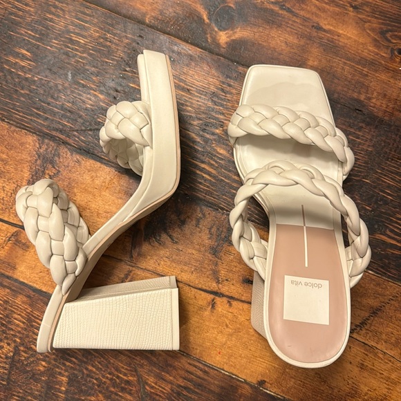 Dolce Vita Shoes - NWOT DolceVita Cream Neutral braided heels size 8.5
